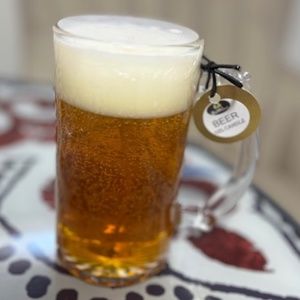 BEER GEL CANDLE WITH REAL GLASS - HANDMADE